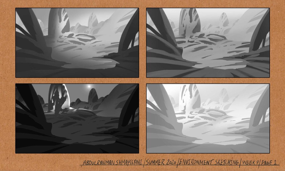 CGMA Themed Environment Design layout wk 2 by TAHOpaints on DeviantArt
