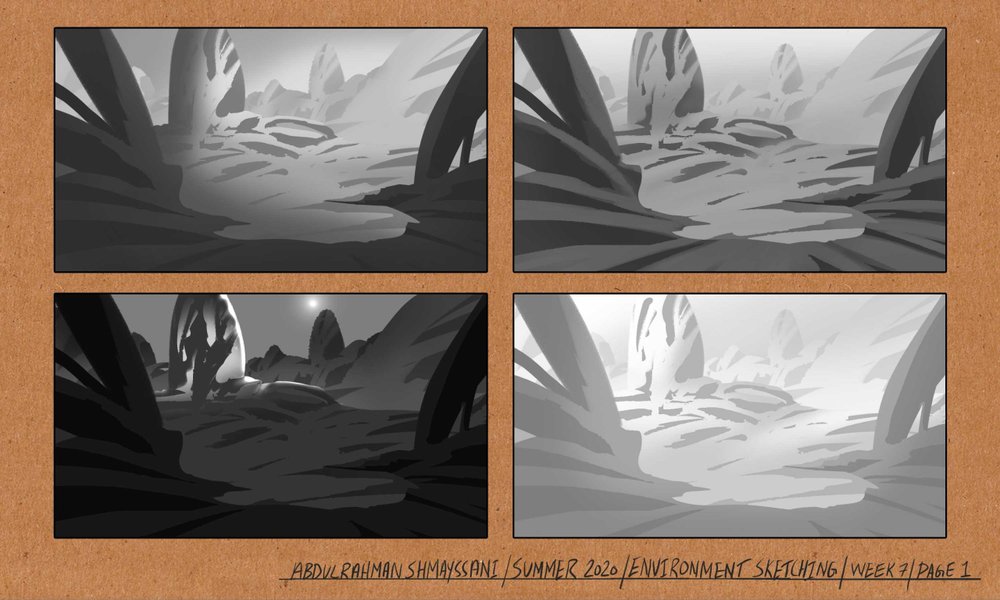 Concept Art  3 Environment Design Sketches  YouTube