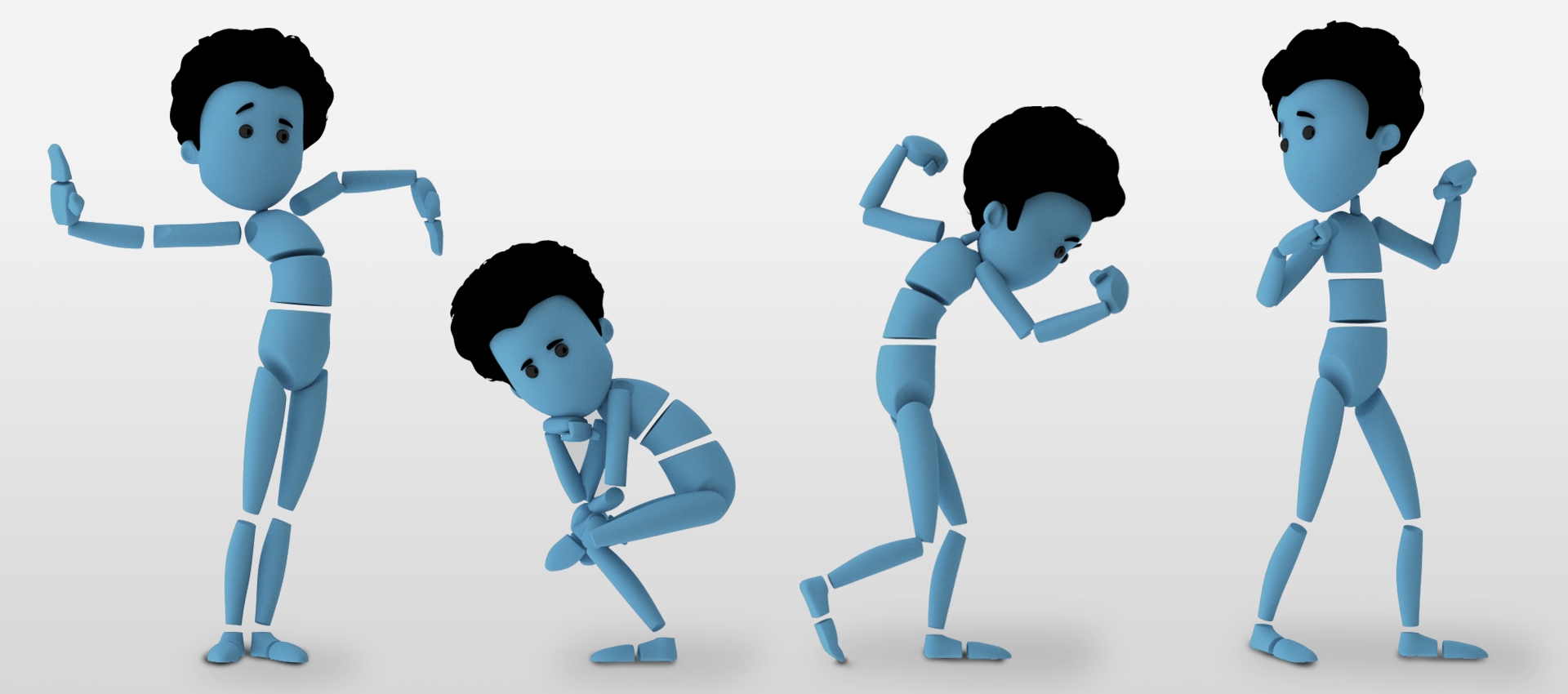 3D illustration. Young Man 3D cartoon character. Cheerful young man running  pose. Cool young man is pointing at something. Handsome young man smiling  happily. Happy young man. 3D cartoon character 19895773 PNG